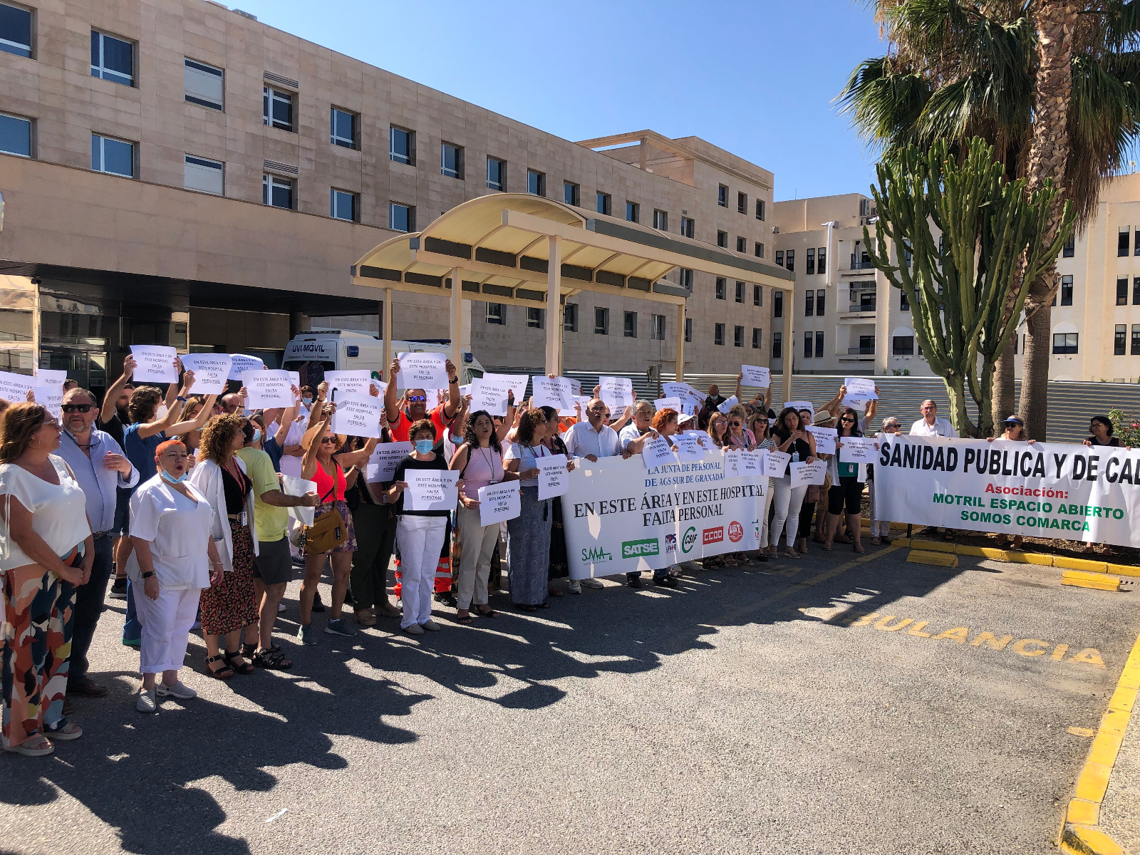 AxSí se suma a las demandas del personal del Área Sanitaria del Hospital de Motril